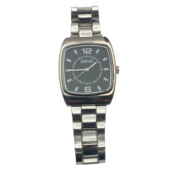 Kenneth Cole Reaction 20885 Men's Quartz Watch 36mm - New Battery - Wrist 7.25 - Picture 2 of 8